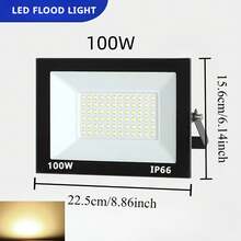 IP66 Dust-Proof Spotlight, LED Outdoor Floodlight | Aluminum Material, Cool White/Warm White 50W Flood Light, 3000K 6000K; Suitable For Backyard, Driveway, Garage, Corridor, Garden, Construction Site - 50W - View 15