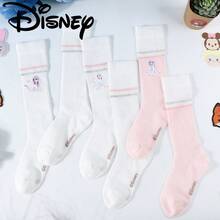 Disney 3 pares de calcetines de niños con diseño de Frozen, para niñas, para primavera/verano; calcetines transpirables para niños y niñas; adecuados para actividades al aire libre, la escuela y el uso diario en casa; un regalo encantador para tu hija. - Blanco - Ver 2
