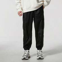 Adidas Men's Woven Long Pants, UTILITY WV PT, Sports Casual Running Training Pants, Commuting Travel Fitness Trousers, JX7186 - Black - View 1