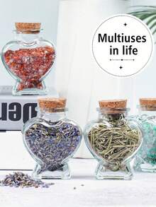 1/2/5/10个装蜜月沙记忆玻璃瓶（2025款），2.81盎司球形玻璃瓶，配有软木塞，适用于漂浮、许愿、储存糖果、心形魔法瓶、彩色纸卷、水晶和鹅卵石装饰、圆形玻璃瓶，可用于手工制作、婚礼派对回礼、家居装饰DIY、手工派对回礼、多包装派对回礼、婚礼礼物、情人节DIY礼物、带软木塞的小玻璃瓶，适合婴儿派对、婚礼回礼。 - 彩色 - 查看 7