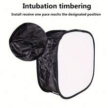 23x23 Collapsible Professional Photography Softbox Diffuser, Compatible With Yongnuo YN600L II/YN900/YN300 III/IV Lighting Panels, With Carrying Case - Black- - View 4