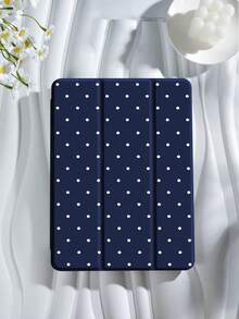 Polka Dot & Minimalist Pattern Tablet Protective Case, Compatible With  9.7/10.2/10.5/10.9/12.9/Pro 11 (10th Gen), Galaxy Tab S6 Lite 10.4", Kindle Paperwhite 12th Gen (2024), Kindle 11th Gen (2022), Offers Soft Shock-Proof Protection, Supports Smart Stand/Auto Wake/Sleep Function - 多色-5 - 查看 1
