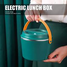 Fiambrera eléctrica 1,2 l. Versátil, calentamiento rápido, portátil, calentador de alimentos de acero inoxidable, fiambrera para viajes, coche y oficina. - Tipo de Enchufe A USA (110-127V) - Ver 2