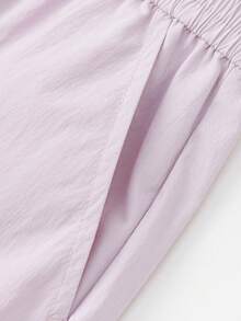 Balabala Tween Girl Cargo Pants, Boys & Girls, Comfortable Fit, Casual Summer Long Pants 2026 - Pink Purple - View 4