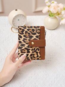Simple Short Wallet Waterproof PU Leather Card Holder Small Coin Purse - Multicolor - View 3
