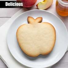 Apple Cookie Cutter, 3.3 Inch Stainless Steel Cookie Mold For Baking, Fondant, Biscuit & Clay, Graduation Fall Thanksgiving Back To School Party Supplies - Default - View 3