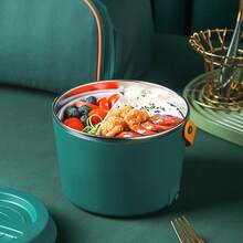 Fiambrera eléctrica 1,2 l. Versátil, calentamiento rápido, portátil, calentador de alimentos de acero inoxidable, fiambrera para viajes, coche y oficina. - Tipo de Enchufe A USA (110-127V) - Ver 9