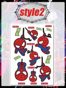 Marvel Paquete de pegatinas - 3 paquetes vibrantes con diseños de chibi lindos y acentos de dinero, vinilo resistente al agua para decoración diaria, ideal para portátiles, patinetas y bolsas de regalo, perfecto para entusiastas y niños - Multicolor - Ver 4