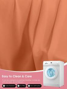 1件装优雅舒适奢华超柔软枕套，不含枕芯，刺绣饰边，超细纤维面料，抗皱防缩，是居家及高档酒店的理想之选，多种颜色可选，可机洗，通过Oeko-Tex认证，橙色 - 橘色 - 查看 7