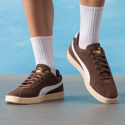  Puma Club II Unisex Casual Sneakers, Comfortable, Lightweight, Shock-Absorbing, Rebounding, Suitable For Daily, Commuting, Travel And Sports