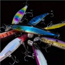 4.33英寸ABS沉水米诺路亚套装，带激光震动功能，适用于鲈鱼、鳟鱼、鲶鱼、红鱼、比目鱼——淡水和海水垂钓 - 彩色 - 查看 4