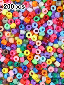 100/200/1850pcs Mixed Color Pony Beads For Jewelry Making Supplies, Loose Spacer Beads For DIY Handmade Bracelet Necklace Keychains - Pony Beads - View 19