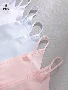 8 chiếc/gói quần lót nữ cạp thấp, không đường may, dây mảnh, gợi cảm. - Nhiều màu - Xem 7