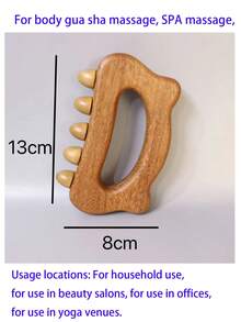 木质按摩放松工具套装，情人节/母亲节礼物，美容工具，便携式按摩器，家用按摩器，深度放松，头部按摩梳，足部按摩器，腰腹部按摩刷，头皮放松器，SPA按摩，背部放松，颈肩按摩器 - 彩色 - 查看 12