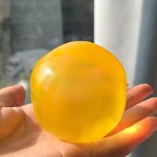 1个可塑形慢回弹椰子油手工挤压球，缓解焦虑玩具，玩具，手部压力缓解玩具，复活节玩具，挤压玩具，减压玩具，焦虑与放松，派对礼物，礼品袋填充物，生日礼物，毛绒挤压玩具 - 彩色 - 查看 16