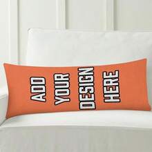Custom Body Pillow Cover, Personalized Photo/Text Printing Long Pillowcase, Soft Fabric Bed, Sofa, Studio Photography, Home Decor, Coral, 20x54 - Coral - 查看 6