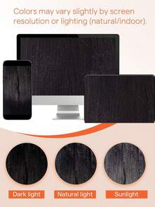 Bộ 7 lọn tóc nối Yaki thẳng, 350g, không thắt nút, màu sáng, thế hệ thứ ba, kiểu tóc móc sẵn, tóc móc vô hình, tóc móc lông vũ cho kiểu tóc tết Boho không thắt nút, kiểu tóc bảo vệ, 100% tóc người Remy. - Natural Black - Xem 11