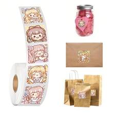 500 Pcs/Roll Girls Stickers - Cute Decals For Notebooks, Gift Wrapping & Crafts - 500PCS/Roll - View 8