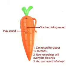 Cartoon Carrot Shaped Voice Recorder Pen, Cute Ballpoint Pen Voice Recorder, Student Portable Press-Type Stationery Pen - Perfect Gift - Holiday Gift - Birthday Gift - Adorable Signing Pen With Voice Recording - Multicolor - View 8