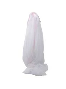 1件套宫廷风格可折叠圆顶形蚊帐，适用于婴儿推车、婴儿床、普通床和便携式迷你婴儿床（仅含蚊帐） - 彩色 - 查看 19