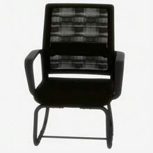 Minimalist Modern Office Chair – Metal Frame, Soft & Comfortable, Home & Office Use, Multiple Colors Available - 黑色 - 查看 12