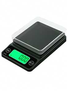 便携式手持电子秤，多单位转换，去皮功能，高精度，背光液晶显示屏，500磅最大称重，带托盘（不含电池） - 彩色 - 查看 12