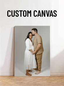 1幅定制帆布墙画，个性化无框海报，温馨室内装裱帆布画，适合母亲节、婚礼、毕业典礼、个性化纪念礼物、房间装饰、可定制、卧室装饰、定制礼物、图片、照片、装裱墙画、送给闺蜜的礼物、送给家人的礼物、生日礼物、送给男友、女友、家人、爱人、朋友的礼物 - 彩色 - 查看 3