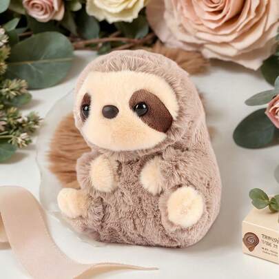 14厘米/5.5英寸毛绒树懒玩偶，可爱柔软的树懒毛绒玩具，适合青少年和儿童，生日礼物，圣诞节装饰，情人节礼物，新年家居装饰，派对用品，万圣节装饰，动物玩偶，柔软毛绒玩偶，泰迪熊，圣诞节，毛绒玩偶，玩偶，儿童泰迪熊，万圣节毛绒玩偶