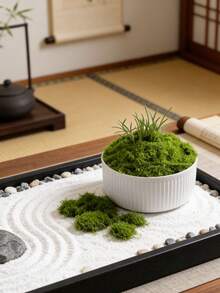 1片逼真仿真苔藓，适用于DIY工艺品和家居装饰 - 栩栩如生的绿色植物草，DIY仿真苔藓微景观布局，逼真的仿真绿植 - 套装，防褪色仿真苔藓装饰，适用于室内盆栽植物、仿真苔藓工艺品、DIY仿真苔藓装饰，适用于微景观和婚礼装饰 - 彩色 - 查看 3