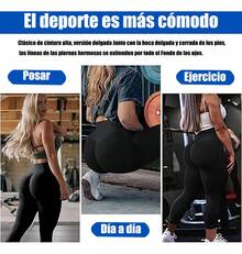 Tendencia2pzs Leggins Deportivos Mujer Licra Pantalones YogaCalidad premium - A - Ver 6