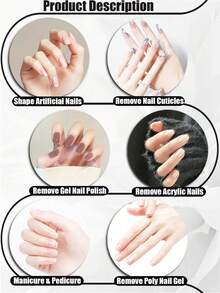 100pcs/50pcs/5pcs Mini Portable Nail Files, Nail Tools, Manicure Type, Nail Shaping Tools, Nail File Sheets, Arc-Shaped Nail Files, Nail Salon Tools. Nail Salon - Black - View 4