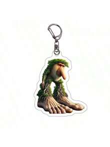 5pcs/10pcs/1pc Acrylic Mythical Creature Keychains From Shan Hai Jing, Quirky Abstract Design, Random Delivery, Popular Gift - Multicolor - View 6