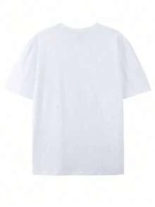"Disney Officially Authorized" Men's Street Leisure Sports T-Shirts In Spring And Summer, Zootopia Nick  Station Theme Pattern Printing, Round Neck Shirt, Breathable Material Suitable For Party Wear-Men And Women Can Wear, Daily Fashion, Party Dress,  Travel T-Shirts, Lightweight Fabrics, Creative Design, Pop Culture Lovers. - White - View 2
