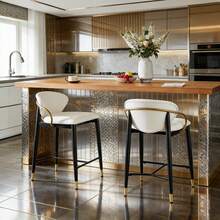 Beige + Black + Gold + Fabric