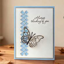 Troqueles de mariposa creativos, plantillas de estarcido para álbumes de recortes DIY y tarjetas de felicitación, herramientas para hacer tarjetas, troqueles de corte de papel para manualidades, plantillas de troquelado para hacer tarjetas de regalo. - plata - Ver 2