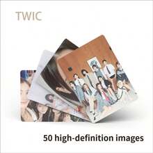 50 piezas Conjunto de Photocards de TWICE - Tarjetas coleccionables de K-Pop - Incluyendo miembros como Ahyeon, Ruka, etc. Regalo de cumpleaños, mini tarjetas para colección de fans, caja de lujo - Multicolor - Ver 6