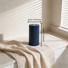 1pc Vintage Style Deep Blue Cylindrical Scented Candle - 1.97" Diameter | Suitable For Meditation And Lighting | Decorative Candle Set | Photography Prop | For Home Decor, Indoor/Outdoor Use, Patio And Office Desk | Fragrant Candle - Dark Blue - View 16