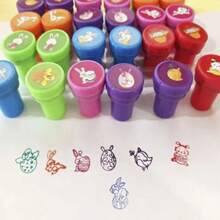 10/30pcs Random Cartoon Stamp Set, Anime Pattern, Birthday Party Gift - A - View 4