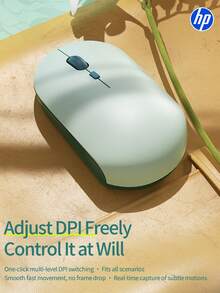 HP 惠普无线静音鼠标，电脑鼠标，游戏鼠标 - 符合人体工学的右手设计，2.4GHz 稳定连接 - 兼容台式机和笔记本电脑 - 淺綠色 - 查看 4