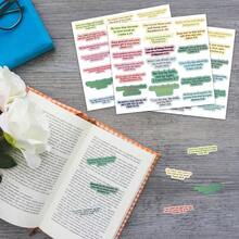 100pcs/5sheets Inspirational Bible Verse Stickers - Christian Religious Motivational Self-Adhesive Decals With Jesus Quotes For Water Bottles, Laptops, Phonecase, Journaling & More - D - 查看 5