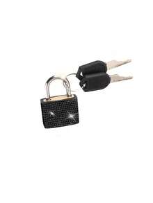Mini Sparkling Crystal Key Lock - Metal Mini Lock With 2 Keys, No Assembly Required, Luggage Lock, Locker Lock, Small Luggage Padlock, Briefcase Lock, Metal Key Lock, Suitable For Luggage, Gym Lockers, Briefcases And Storage Cabinets, School Gym Classroom Pairing Games Travel Backpacks, Thanksgiving, Christmas, Easter Gifts - Multicolor - View 13