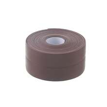 Sink Side Waterproof Seal Tape Antifouling Strip Removable Mounting Tape For Toilet Base Bathtub Edge - 咖啡棕 - 查看 3