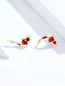 1 Pair Elegant Cubic Zirconia Stud Earrings For Women For Party Engagement Anniversary Jewelry Valentine's Day Gift - 1# - View 12