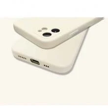 Una funda de teléfono con función a prueba de golpes, hecha de material líquido de TPU en toda la capa, con tela interior que protege el dispositivo, estilo para parejas, compatible con dispositivos Apple, disponible en los modelos 17, 16, 15, 14, 13, 12, 11 Pro Max/pro/plus. De excelente calidad, es un regalo perfecto para amigos, familiares, parejas o seres queridos, con características de resistencia al agua, a caídas y a rayones. - Blanco 2 - Ver 3