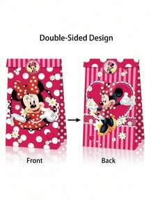 Takara Tomy 12pcs/24pcs Christmas Gift Cartoon Theme Party Favor Bags, Anime Character Pattern Gift Bags, Holiday Party Candy Bags, Kraft Paper Bags, Stickers, Birthday Party, Holiday Party - Multicolor - View 7