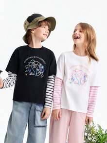 Annil New Spring Style Round Neck Long Sleeve Knitwear For Boys And Girls - White - View 3