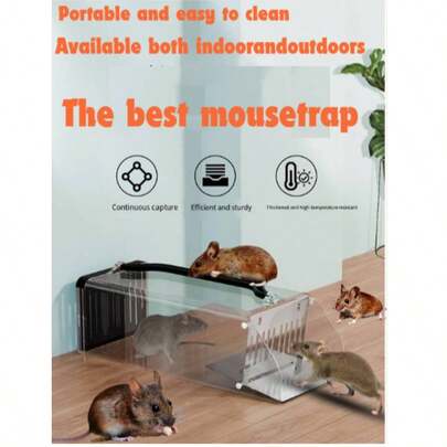 人道捕鼠器，有效控制鼠患，室内/室外捕捉后放生，宠物友好型连续捕鼠器