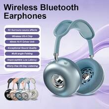 无线蓝牙耳机，蓝牙5.4，封闭式设计，可调节头带，内置麦克风 - 彩色 - 查看 7