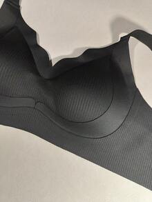 Women's Sexy Black Bra, Skin-Friendly Gather Underwear, Casual Versatile Mature Charm Elastic Lingerie, Sexy Casual Comfortable Backless Uplift Non-Sagging Bra - Black - View 9