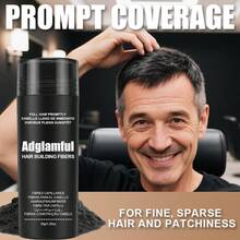 Adglamful 增发纤维粉，Cutline 物理增发，适用于稀疏头发和发际线，30g 瓶装 + 25g 补充装，瞬间增发 - 彩色 - 查看 5